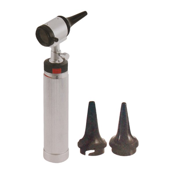 Metal Otoscope with Dial and Ear Specula