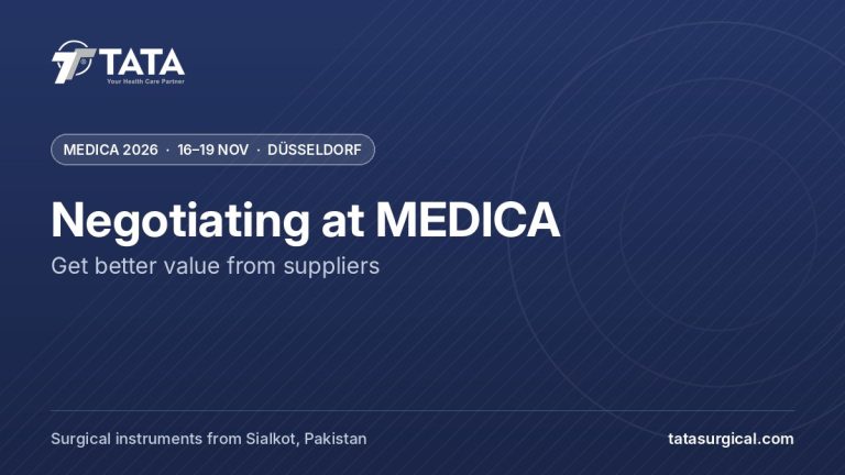 Negotiating at MEDICA: Get better value from suppliers - Tata Surgical at MEDICA 2026, Düsseldorf
