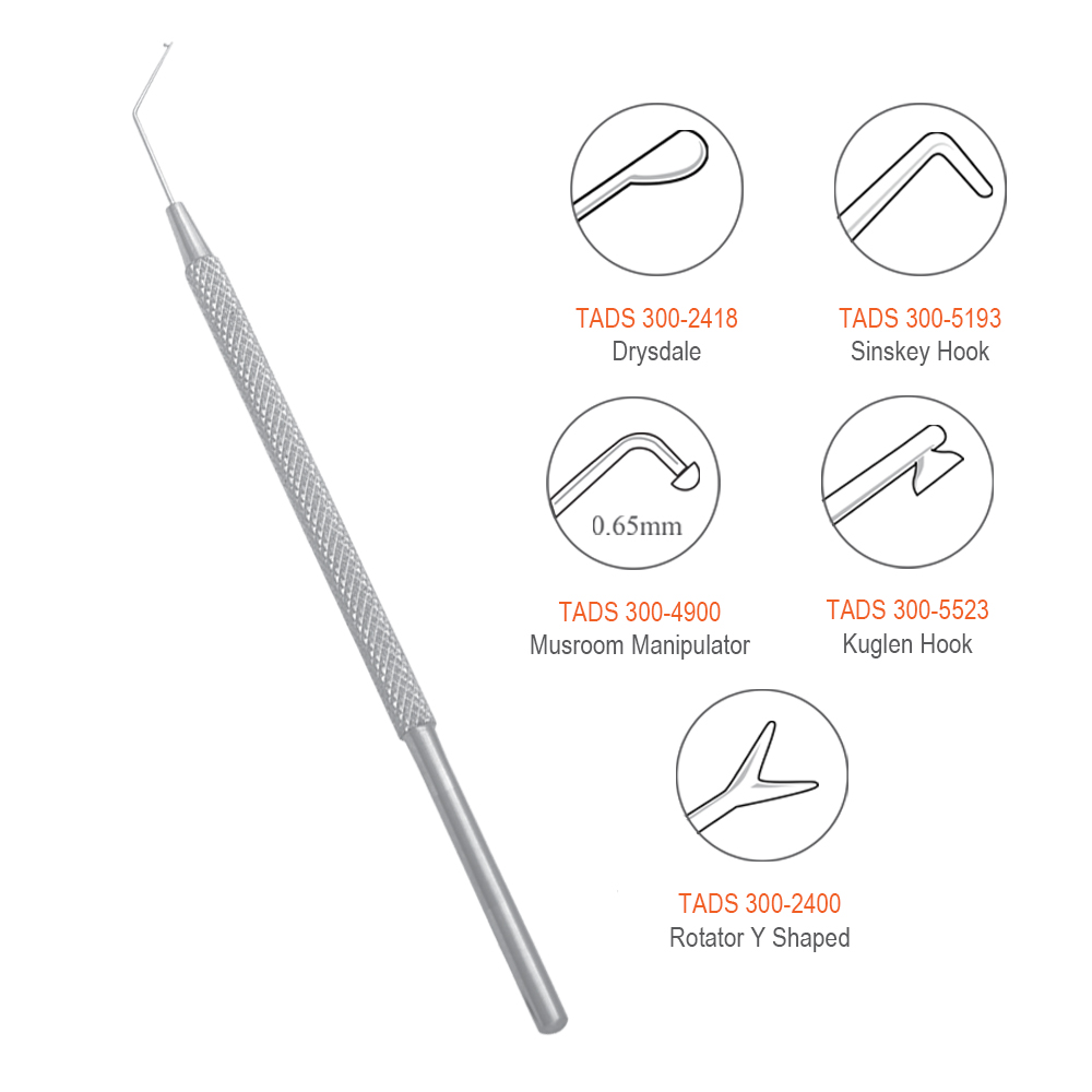 Nucleus Manipulators and Hooks TADS 300-2418 - Tata Surgical