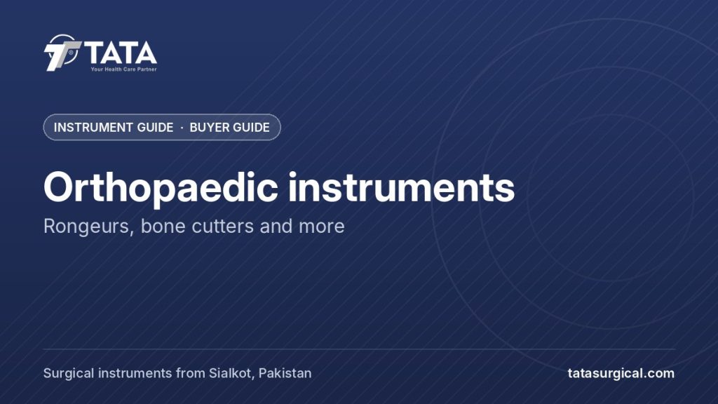 Orthopaedic instruments: Rongeurs, bone cutters and more - Tata Surgical