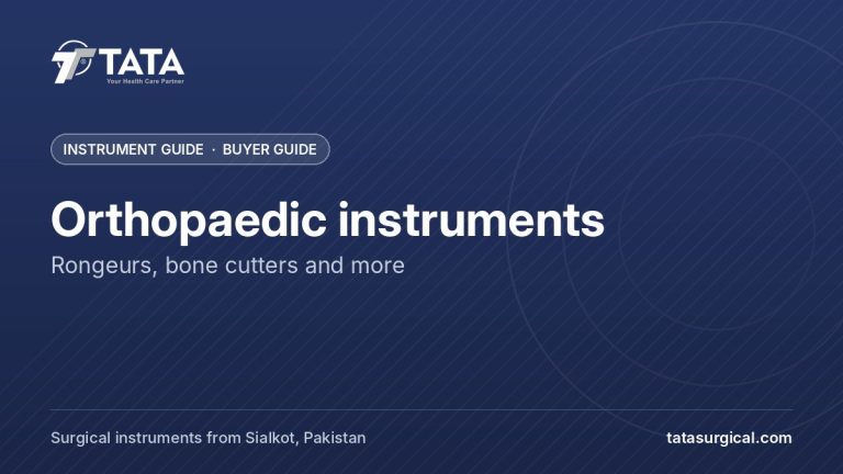 Orthopaedic instruments: Rongeurs, bone cutters and more - Tata Surgical