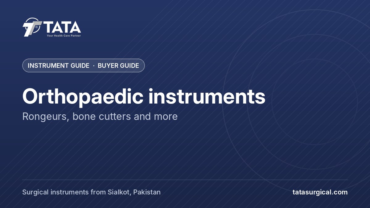Orthopaedic instruments: Rongeurs, bone cutters and more - Tata Surgical