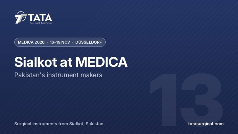 Sialkot at MEDICA: Pakistan's instrument makers - Tata Surgical at MEDICA 2026, Düsseldorf