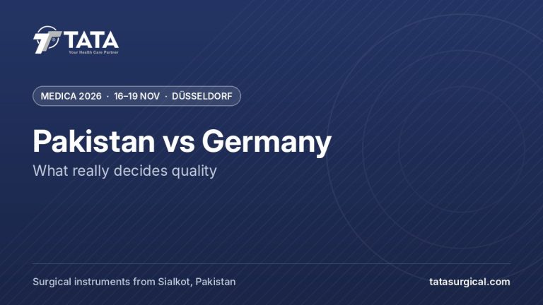 Pakistan vs Germany: What really decides quality - Tata Surgical at MEDICA 2026, Düsseldorf