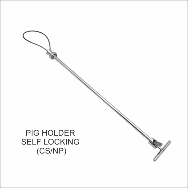 Pig Holder, Self Locking, Plain Shaft