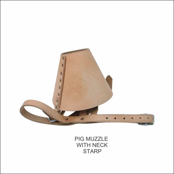Pig Muzzle with Neck Strap