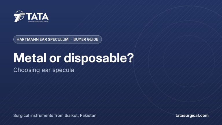 Metal or disposable?: Choosing ear specula - Tata Surgical, Hartmann aural speculum and ENT instruments