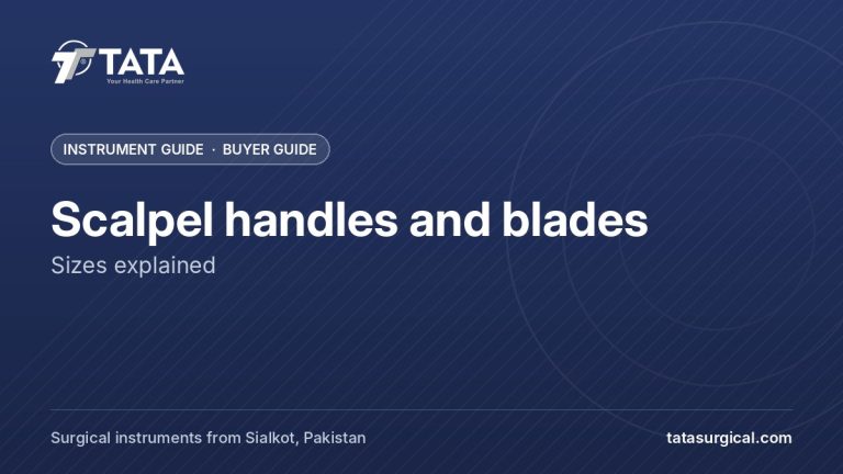Scalpel handles and blades: Sizes explained - Tata Surgical