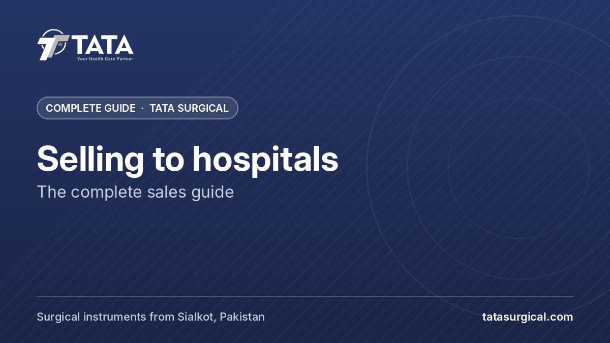 Selling to hospitals: The complete sales guide - Tata Surgical