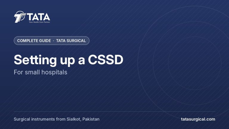 Setting up a CSSD: For small hospitals - Tata Surgical