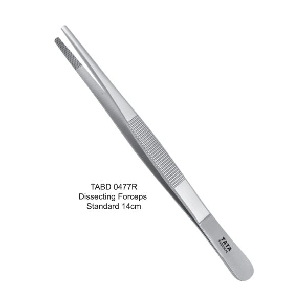 Dissecting Forceps, Standard, Straight, 14 cm