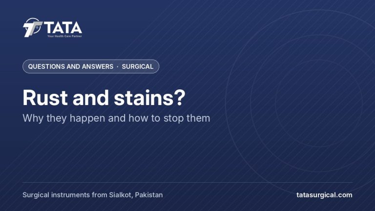 Rust and stains?: Why they happen and how to stop them - Tata Surgical
