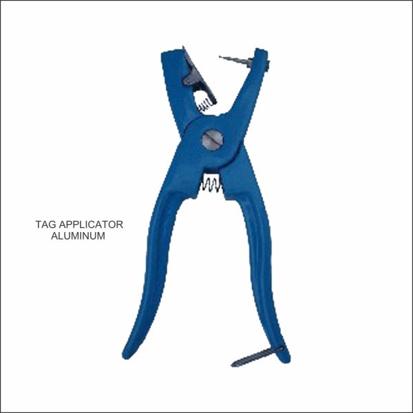 Tag Applicator, Aluminum, Blue