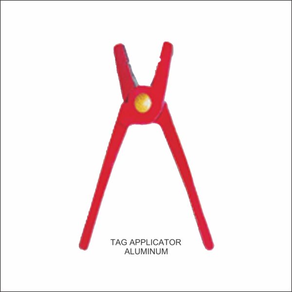 Tag Applicator, Aluminum, Red