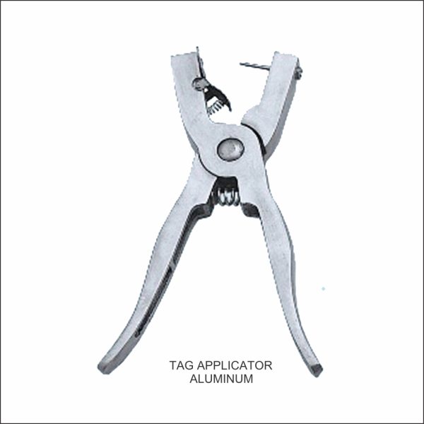 Tag Applicator, Aluminum, Silver