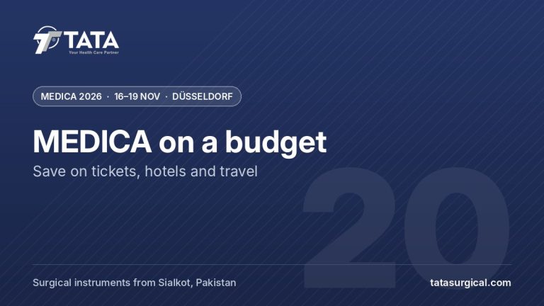 MEDICA on a budget: Save on tickets, hotels and travel - Tata Surgical at MEDICA 2026, Düsseldorf