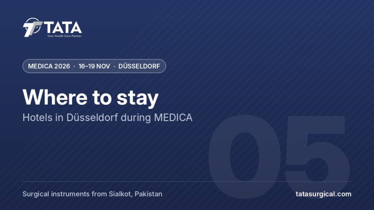 Where to stay: Hotels in Düsseldorf during MEDICA - Tata Surgical at MEDICA 2026, Düsseldorf