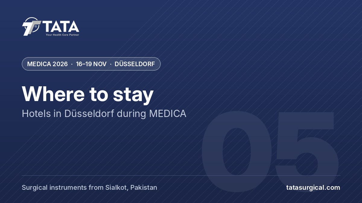 Where to stay: Hotels in Düsseldorf during MEDICA - Tata Surgical at MEDICA 2026, Düsseldorf