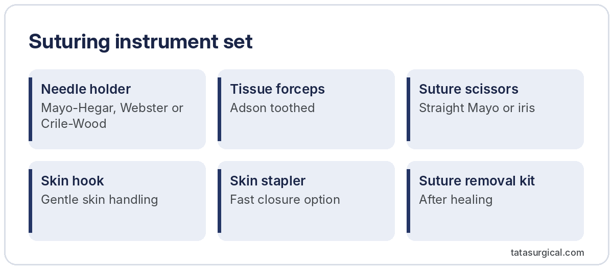 Suturing instrument set - Tata Surgical